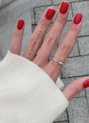 Срібло колечко доріжка сердце з золотою пластиною