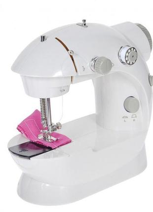 Швейна машинка 4в1 портативна digital fhsm-201, швейна машинка пластик, дитяча швейна машинка4 фото