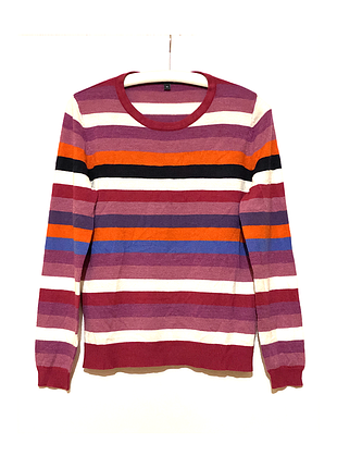 Eur 38 тонкий свитер женский яркий демисезонный