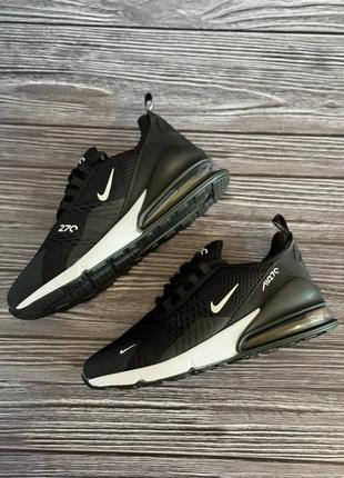 Кросівки nike air max 270 black white8 фото