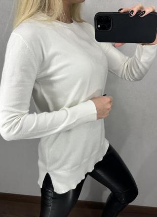Белый мягкая свитер. amisu. размеры зс, с, м.2 фото