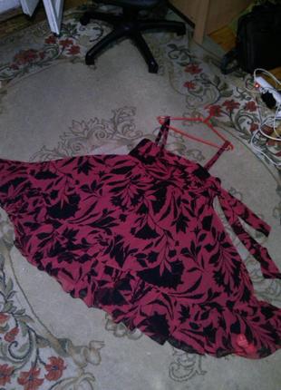 Новое,очаровательное,воздушное,платье-сарафан с пышной-клёш юбкой,большого размера.6 фото
