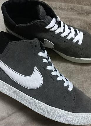 Ботинки весна-осень кожа замш муж. 40р.nike вьетнам