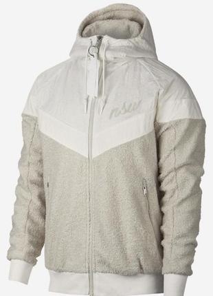 Мужская куртка - шерпа nike sherpa fleece wind runner xs, оригинал