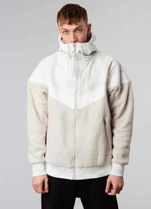 Мужская куртка - шерпа nike sherpa fleece wind runner xs, оригинал6 фото