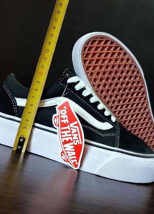 Vans old school platform кеды на платформе на высокой толстой подошве кроссовки вансы черные черно белые3 фото