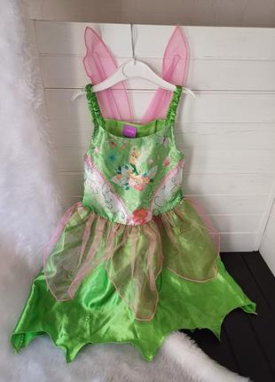 Карнавальне маскарадне плаття сукня костюм наряд принцеса фея дінь дінь 5-6 років