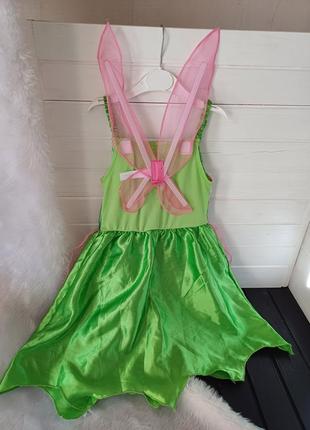 Карнавальное маскарадное платье наряд костюм принцесса фея динь динь 5-6 лет2 фото