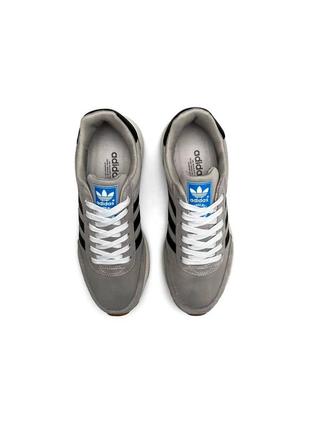 Кроссовки мужские adidas originals iniki grey серые повседневные кроссовки адидас иники6 фото