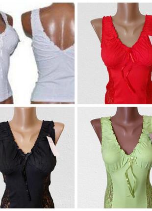 Майка маечка с гипюром, хлопок+стрейч
размер 42-44.