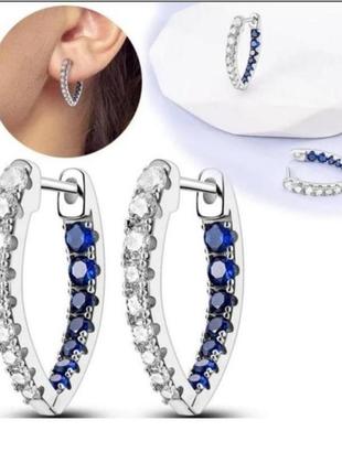 Серьги серебро silver_pandora original