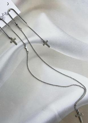 Серьги колье