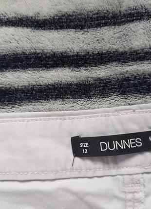 Коттоновые зауженные штаны брюки с высокой талией dunnes, 12 размер.5 фото