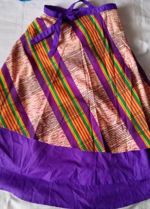 Спідниця картата на затин а-силует