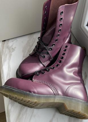 Dr. martens 1460 purple smooth2 фото