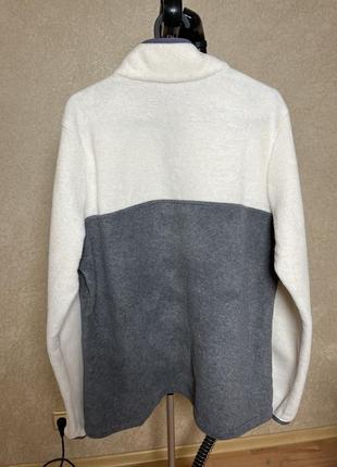 Спортивная флисовая кофта пуловер columbia р.l5 фото