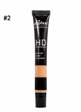 Hd консилер для особи popfeel invisible cover concealer, коректор для обличчя та очей1 фото