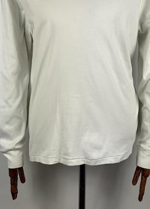 Оригінальний чоловічий білий гольф polo ralph lauren turtleneck white cotton sweatshirt3 фото