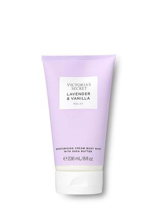 Крем-гель для душа victorias secret natural beauty lavender & vanilla - лаванда и ваниль виктория2 фото