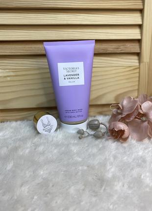 Крем-гель для душа victorias secret natural beauty lavender & vanilla - лаванда и ваниль виктория1 фото