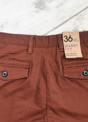 Брюки котоновые мужские skinny fit бренда "kiabi"4 фото