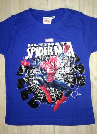 Футболка хлопковая человек паук от marvel spider man 98/104