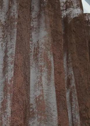 Тюль з жакарду "мармур". колір шоколадний6 фото