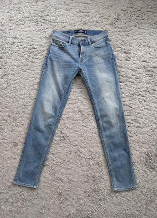 Джинсы hollister, super stretch skinny, size w28l30, пиояс 36-39 бедра 50 длина 95