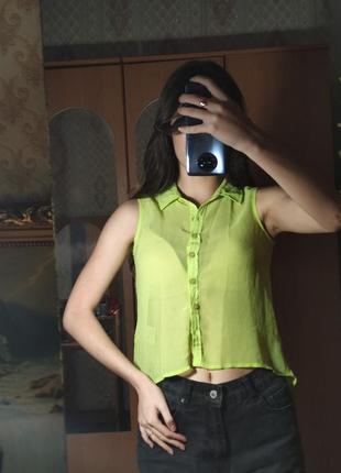 Акцентная блуза сетка3 фото