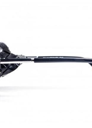 Окуляри захисні global vision aviator-5 (silver mirror) дзеркальні чорні, зі з'ємним ущільнювачем із синтетичної "шкіри"2 фото