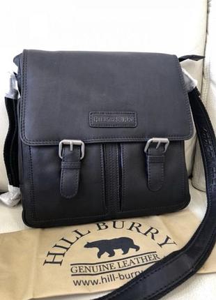 Кожаная сумка hill burry шкіряна чоловіча сумка
