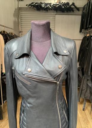 Женская новая кожаная куртка косуха3 фото