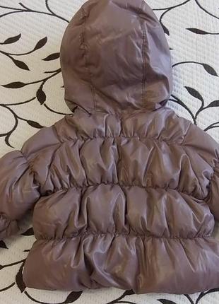 Куртка демисезонная на девочку 6-9 месяцев, фирмы vertbaudet3 фото