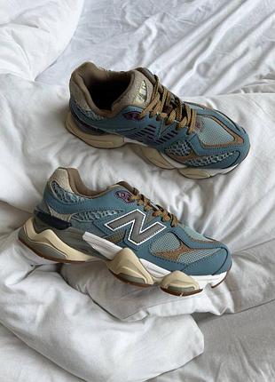 Кросівки new balance 9060 brown blue1 фото