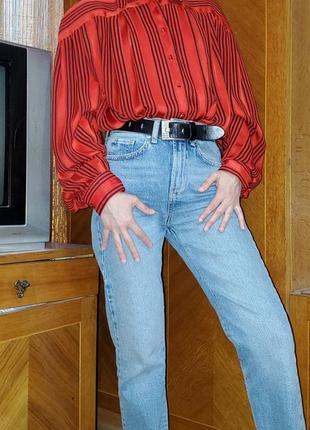 Винтажная блуза в полоску германия винтаж ретро5 фото