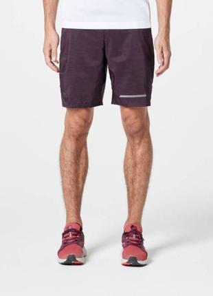 Шорти pantaloncini running uomo run dry+ viola1 фото