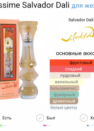 Dalissime salvador dali 5 ml миниатюра оригинал5 фото