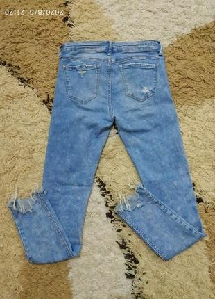 Трендовые рваные скинни джинсы tally weijl, с-м (можно больше)3 фото