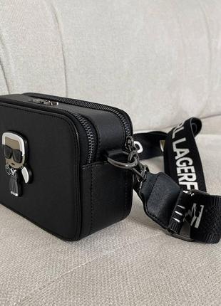 Karl lagerfeld snapshot black, жіноча сумка, женская сумка