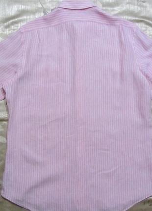 Льняная мужская рубашка polo ralph lauren оригинал 100% лен2 фото