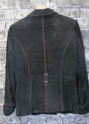 Куртка пиджак женский -woger- 46 размера натуральная замша2 фото