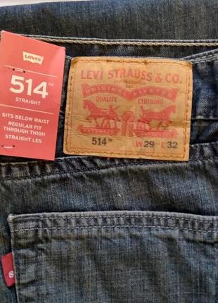 Levi's 514 straight оригінал джинсі 29*327 фото