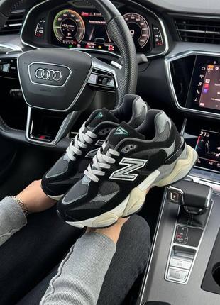 Женские кроссовки new balance 9060 / оптимальное беленс / демисезонные / весенние, летние, осенние / обувь / замша / белые, черные, серые, бежевые