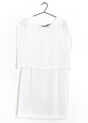 Елегантне плаття біле пряме ніжне легке, ошатне kiomi2 фото