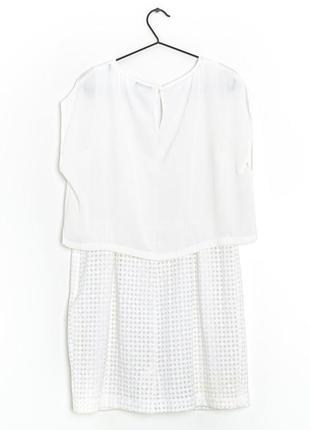 Елегантне плаття біле пряме ніжне легке, ошатне kiomi4 фото