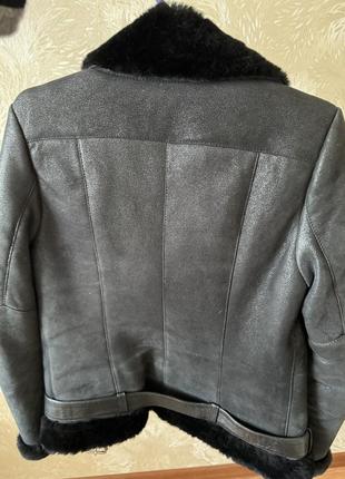 Куртка дубленка натуральная кожа мех3 фото