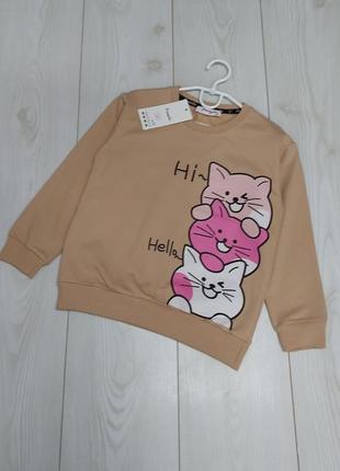 Свитшот🐱🐱🐱Котики,кофта для девочки