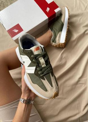 Женские кроссовки new balance 327 khaki5 фото