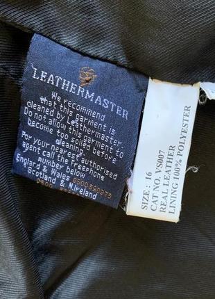Базовый натуральный шкиряной пиджак классического кроя (размер 14/42-16/44)6 фото