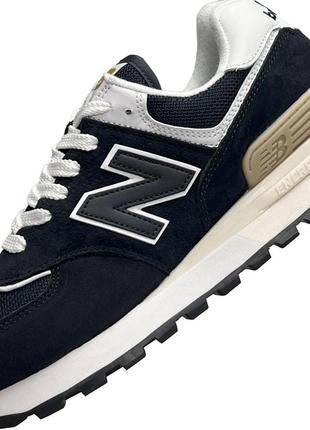 Кроссовки мужские new balance classic dark navy white синие повседневные кроссовки нью баланс3 фото